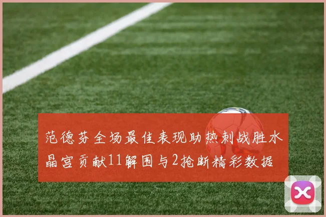 范德芬全场最佳表现助热刺战胜水晶宫贡献11解围与2抢断精彩数据